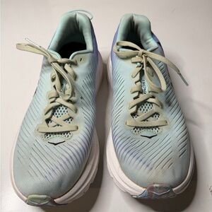 Hoka One One Athletic Shoes in Light Green and Purple